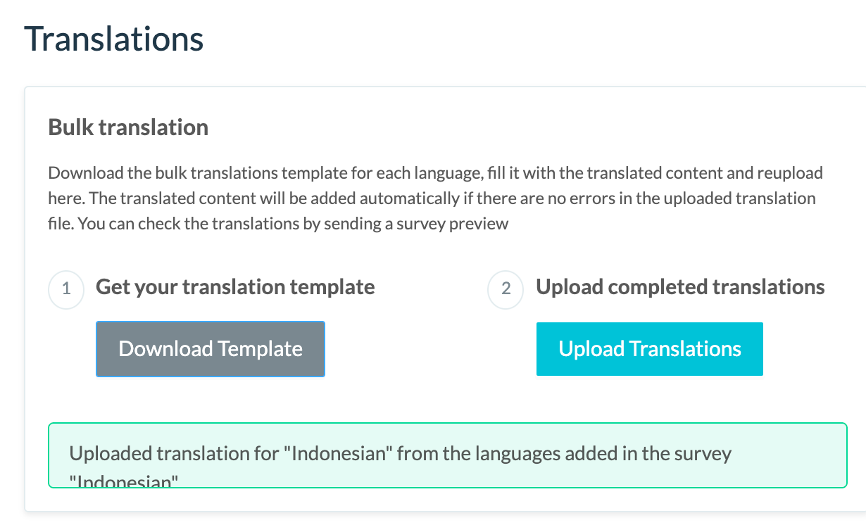 Survey Translations: Localize your survey in 30+ languages